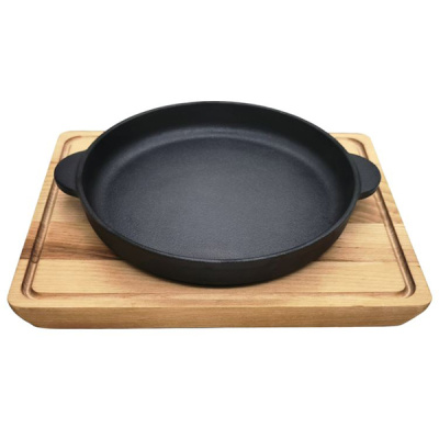Сковорода порц чугун 14см с 2руч на подставке MY REAL IRON COOK