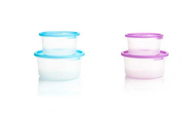 Комплект контейнеров для СВЧ (2шт) 0,4+0,8л круг. с клапаном (то)