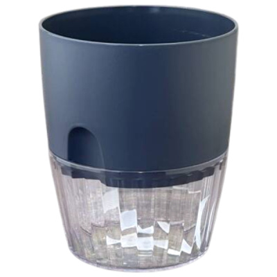 Горшок "Аквадуэт", D15,5, с поддоном 2,6л антрацит