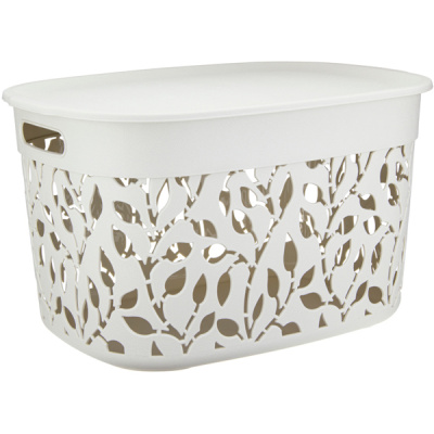 Коробка ФЛОРА 25л с крышкой (то)