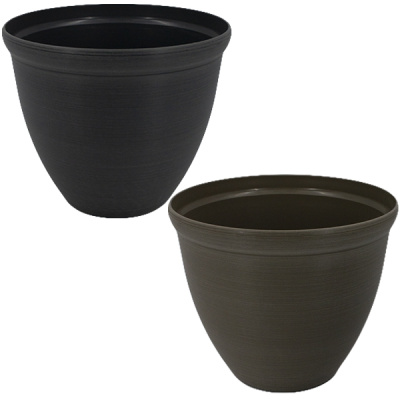 Кашпо пластиковое ЛУННАЯ ТЕНЬ Ø-23см h-20см