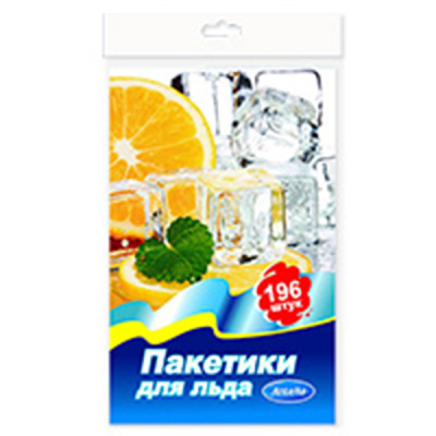 Пакетики для льда 196шт п/э  Антелла РОССИЯ