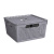 Коробка "Лофт" 11л с крышкой квадр.(серый) 290х290х151мм (то)