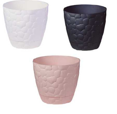 Кашпо КАМНИ 220мм с подставкой 4,8л (то)