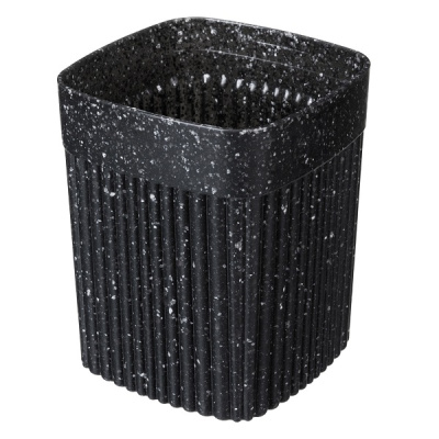 Стакан "VELVET" 90х90х110мм, 0.65л (черный гранит) (то)