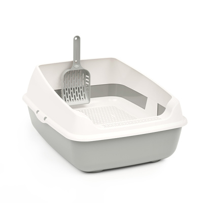 Набор ALTA для кошек (лоток с высокими бортами, сеткой и совком)(серый)  (то)