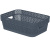 Корзина прямоугольная Ajur 3л (271х183х87мм) космический серый (то)