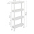 Этажерка узкая на колесах (4 секции)(белый)(то) Этажерка узкая на колесах (4 секции)(белый)(то)