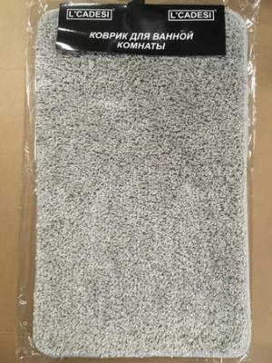 Коврик для ванной (60х100) ALIYA, серый 