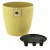 Горшок Магнолия Эко 3л с дренажной вставкой Горчичный