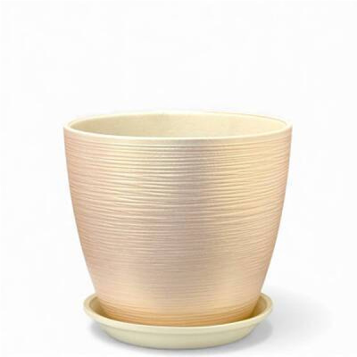 Горшок Перламутр бутон персик 12см (РС 57/1)