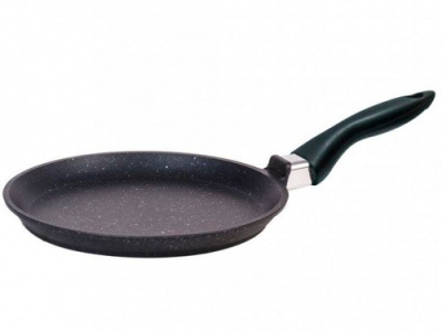 Сковорода блинная 24см "Гранит star"черный гранит с  блеском  а/п