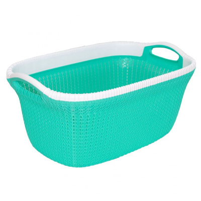 Корзина бельевая овальная "Santa" 35л (то)
