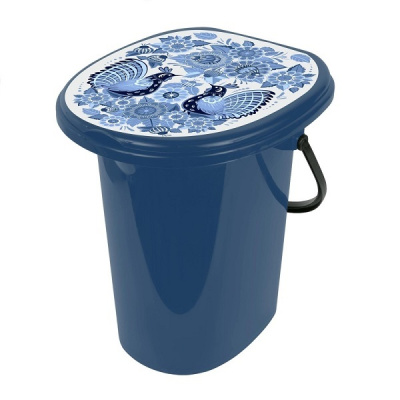 Ведро-туалет 20л Smart Solution Гжель (то)