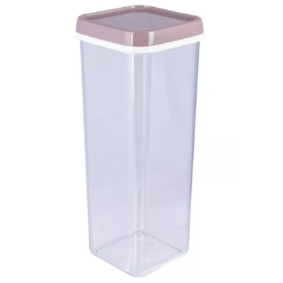 Банка для сыпучих продуктов 2,2л квадратная (то)