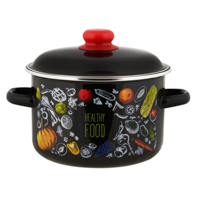 Кастрюля эмал цил Healthy food 3,0л ТМ Appetite