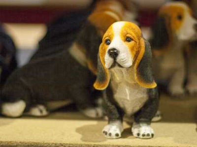 Щенок бассет 	15*13*16см