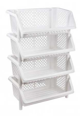 Этажерка "Универсал" 4-х секцион. (белый)(то)