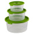 Комплект контейнеров для СВЧ (3шт) 0,4+0,8+1,6л круг. с клапаном (то)