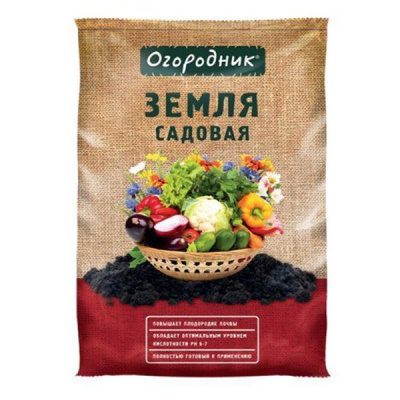 Грунт Садовая земля Огородник 40л
