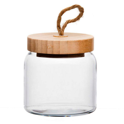 Банка с бамбук. крышкой ВУДИ 575 мл