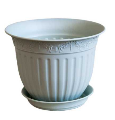 Горшок "Виноград", D26, с поддоном 4л мятный