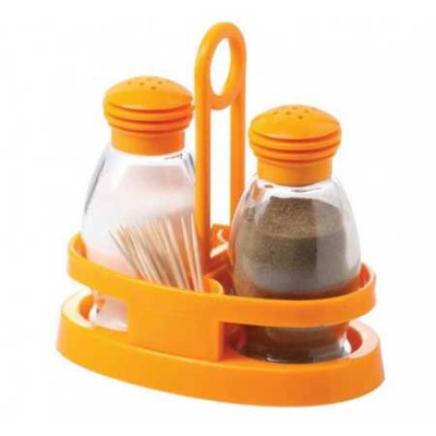 Набор солонок на подставке 2 шт. 95 мл (цвета в ассортименте)