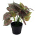 Цветок искусственный h-25см, в пластиковом горшке