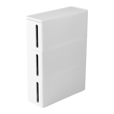 Стойка узкая АЛЬБА на колёсах (3 ящика) (то)