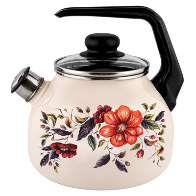 Чайник эмал 3,0л со свистком Anemone ТМ Appetite