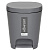 Контейнер для мусора 8л YUTO (серый)