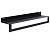 Полка настенная "Line" 50см с полотенцедержателем (черный)(хпп) (то)