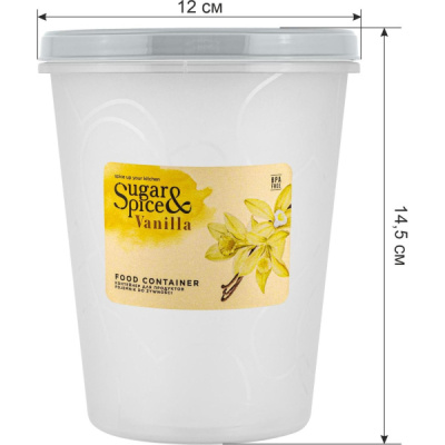 Емкость д/продуктов с завинч. крышкой Vanilla 1л трюфель (то)