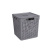 Коробка "Лофт" 23л с крышкой квадр.(серый)  (то)