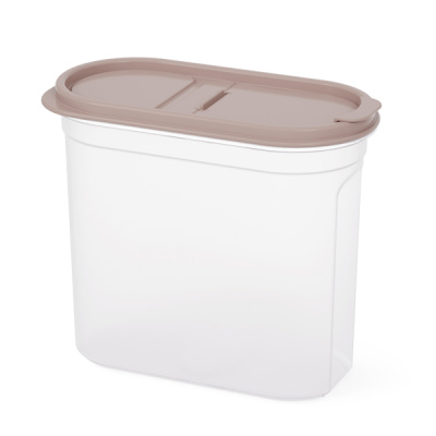 Емкость для сыпучих продуктов "Космо" 2,7л (с клапаном)(какао) (то)