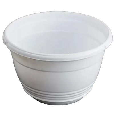 Горшок "Глория", D19, с поддоном 2,0л белый