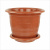 Горшок цв. с поддоном "Виола" 1л. (корич.)(то)
