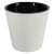 Горшок для цветов London D125мм, 1л  с дренажной вставкой белый (то)