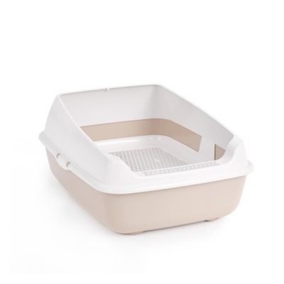 Лоток ALTA для кошек (с высокими бортами и сеткой)(бежевый)(то)