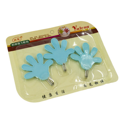 Крючки фигурные 3шт (пластик, металл)