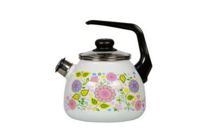 Чайник 3л. со свистком  Цветочная фантазия