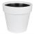 Горшок Протея 9л с черной вкладкой Белый