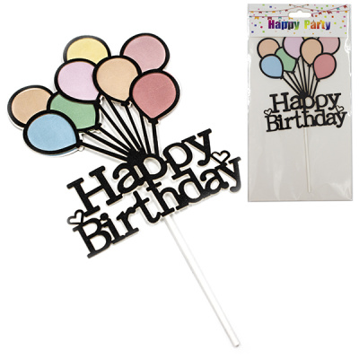 Украшение для торта "Happy Birthday"