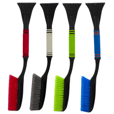 Щетка автомобильная ЛЮКС, со скребком (L-62см)