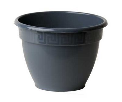 Горшок "Антик", D19, с поддоном 2,6л антрацит (то)