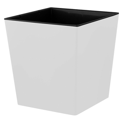 Горшок для цветов London CUBE 22л c дренажной вставкой белоснежный жасмин