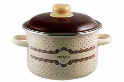 Кастрюля эмал  цил Vintage 2,0л ТМ Appetite