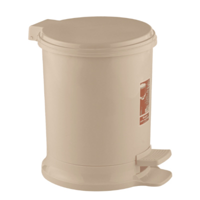 Ведро для мусора педальное 7л (слон.кость)