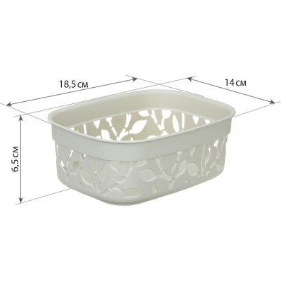 Коробка ФЛОРА 1л без крышки (то)