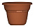 Горшок "Милано", D19, с поддоном 2л терракотовый (то)